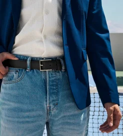 Fashion CINTURÓN PIEL AUTÉNTICA NEGRO Hombre Cinturones | Cinturones