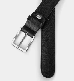 Clearance CINTURÓN PIEL AUTÉNTICA NEGRO Hombre Cinturones | Cinturones