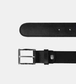 Clearance CINTURÓN PIEL AUTÉNTICA NEGRO Hombre Cinturones | Cinturones