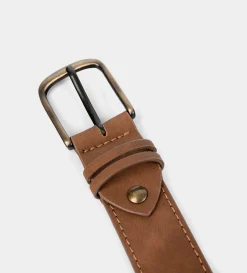 Outlet CINTURON CASUAL PIEL MIEL Hombre Cinturones | Cinturones