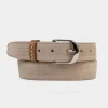 Discount CINTURON GAMUZA PIEL BEIGE Hombre Cinturones | Cinturones