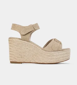 Clearance CUÑA YUTE ORO Mujer Sandalias Y Plataformas