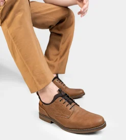 Hot DERBY CALCETÍN GRABADO MIEL Hombre Casual