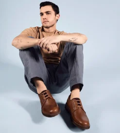 Hot DERBY CASUAL PIEL MIEL Hombre Casual