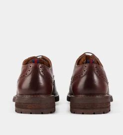 Outlet DERBY WINGTIP PIEL CAFÉ Hombre Casual