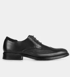 Outlet DERBY WINGTIP PIEL NEGRO Hombre Vestir