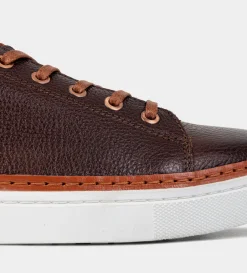 New LUXURY SNEAKER PIEL CAFE Hombre Sneakers