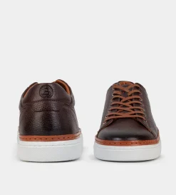 New LUXURY SNEAKER PIEL CAFE Hombre Sneakers