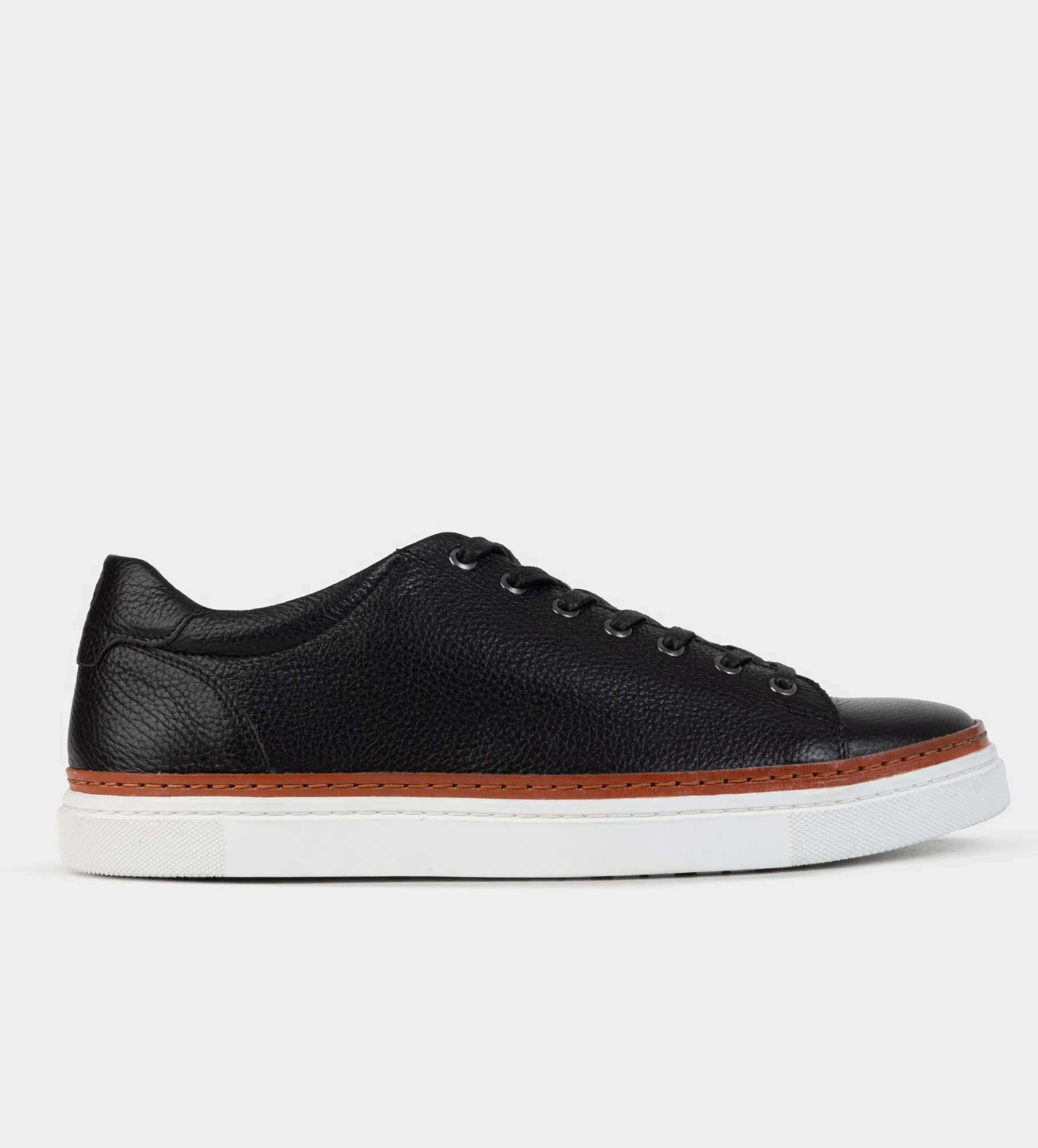 Outlet LUXURY SNEAKER PIEL NEGRO Hombre Sneakers