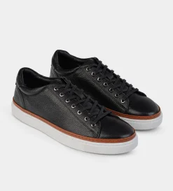 Outlet LUXURY SNEAKER PIEL NEGRO Hombre Sneakers
