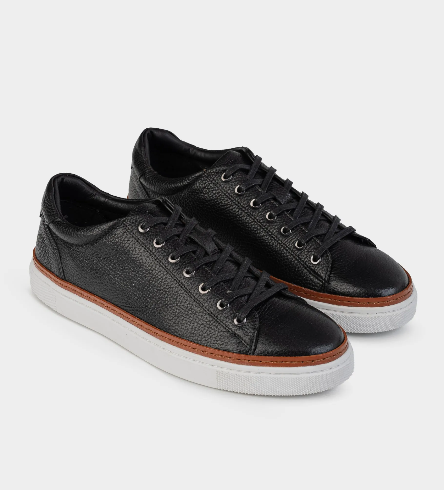 Outlet LUXURY SNEAKER PIEL NEGRO Hombre Sneakers