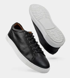 Hot LUXURY SNEAKER PIEL NEGRO Hombre Sneakers