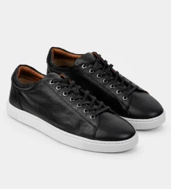 Hot LUXURY SNEAKER PIEL NEGRO Hombre Sneakers