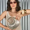 Best MINI BOLSO HOBO PIEL ORO Mujer Fiesta | Bolsos Y Accesorios