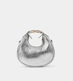 New MINI BOLSO HOBO PIEL PLATA Mujer Fiesta | Bolsos Y Accesorios