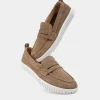Sale MOCASÍN CASUAL PIEL BEIGE Mujer Flats Y Mocasines