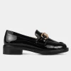 Best MOCASÍN HERRAJE CHAROL NEGRO Mujer Flats Y Mocasines