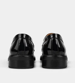 Best MOCASÍN HERRAJE CHAROL NEGRO Mujer Flats Y Mocasines