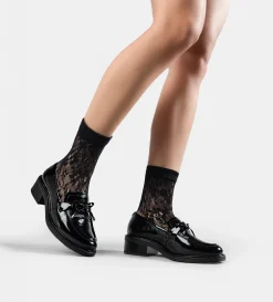 Clearance MOCASÍN MOÑO PIEL NEGRO Mujer Flats Y Mocasines | Piel Auténtica