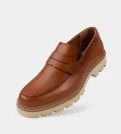 Clearance MOCASÍN TRACK PIEL MIEL Hombre Mocasines