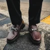 Fashion MOCASÍN TRACK PIEL TEXTURA CAFÉ Hombre Mocasines