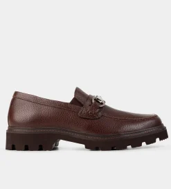 Fashion MOCASÍN TRACK PIEL TEXTURA CAFÉ Hombre Mocasines