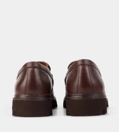 Fashion MOCASÍN TRACK PIEL TEXTURA CAFÉ Hombre Mocasines