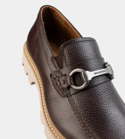 Online MOCASÍN TRACK PIEL TEXTURA CAFÉ Hombre Mocasines