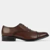 Discount OXFORD PUNTERA PIEL CAFÉ TABACO Hombre Vestir