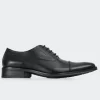 Outlet OXFORD PUNTERA PIEL NEGRO Hombre Vestir