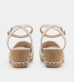 Outlet SANDALIA ALPARGATA TEXTIL BEIGE Mujer Flats Y Mocasines | Sandalias Y Plataformas
