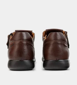 Discount SANDALIA CASUAL PIEL CAFÉ Hombre Sandalias