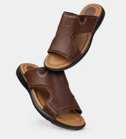 Hot SANDALIA CONFORT PIEL CAFÉ Hombre Sandalias