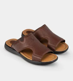 Hot SANDALIA CONFORT PIEL CAFÉ Hombre Sandalias