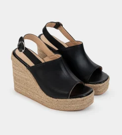 Online SANDALIA CUÑA PLATAFORMA NEGRO Mujer Sandalias Y Plataformas