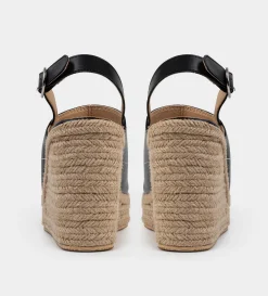 Online SANDALIA CUÑA PLATAFORMA NEGRO Mujer Sandalias Y Plataformas