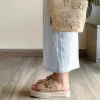 Clearance SANDALIA DOBLE HEBILLA GAMUZA CAMEL Mujer Sandalias Y Plataformas
