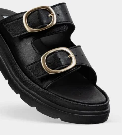 Discount SANDALIA FLAT HEBILLAS NEGRO Mujer Sandalias Y Plataformas