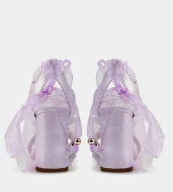 Best SANDALIA LAZO SATIN CRISTALES LILA Mujer Fiesta | Sandalias Y Plataformas