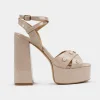 Fashion SANDALIA PLATAFORMA CHAROL BEIGE Mujer Bride Collection