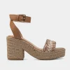Clearance SANDALIA PLATAFORMA YUTE CAFÉ Mujer Sandalias Y Plataformas