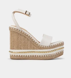 Online SANDALIA PLATAFORMA YUTE BLANCO Mujer Sandalias Y Plataformas