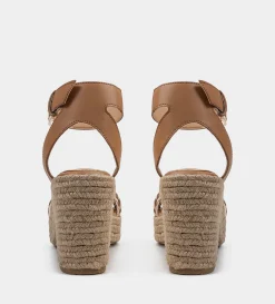 Clearance SANDALIA PLATAFORMA YUTE CAFÉ Mujer Sandalias Y Plataformas