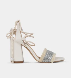 Discount SANDALIA TACÓN BRILLOS BLANCO Mujer Bride Collection