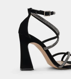 Clearance SANDALIA TACÓN BRILLOS NEGRO Mujer Fiesta | Sandalias Y Plataformas