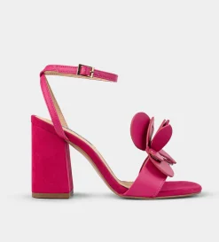 Hot SANDALIA TACÓN FLOR ROSA Mujer Sandalias Y Plataformas