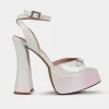 Clearance SANDALIA TACÓN HERRAJE BLANCO Mujer Bride Collection