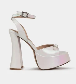 Clearance SANDALIA TACÓN HERRAJE BLANCO Mujer Bride Collection