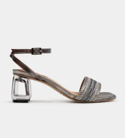 Hot SANDALIA TACÓN TRANSPARENTE INOX Mujer Fiesta | Sandalias Y Plataformas