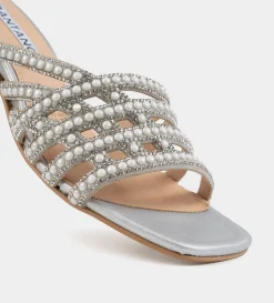 Sale SANDALIA TACÓN TRANSPARENTE PLATA Mujer Fiesta | Sandalias Y Plataformas